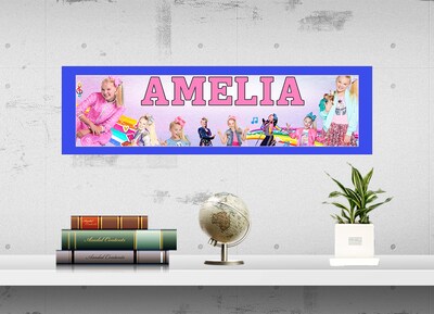 Jojo Siwa - Personalized Poster with Your Name, Birthday Banner, Custom Wall Décor, Wall Art - image3